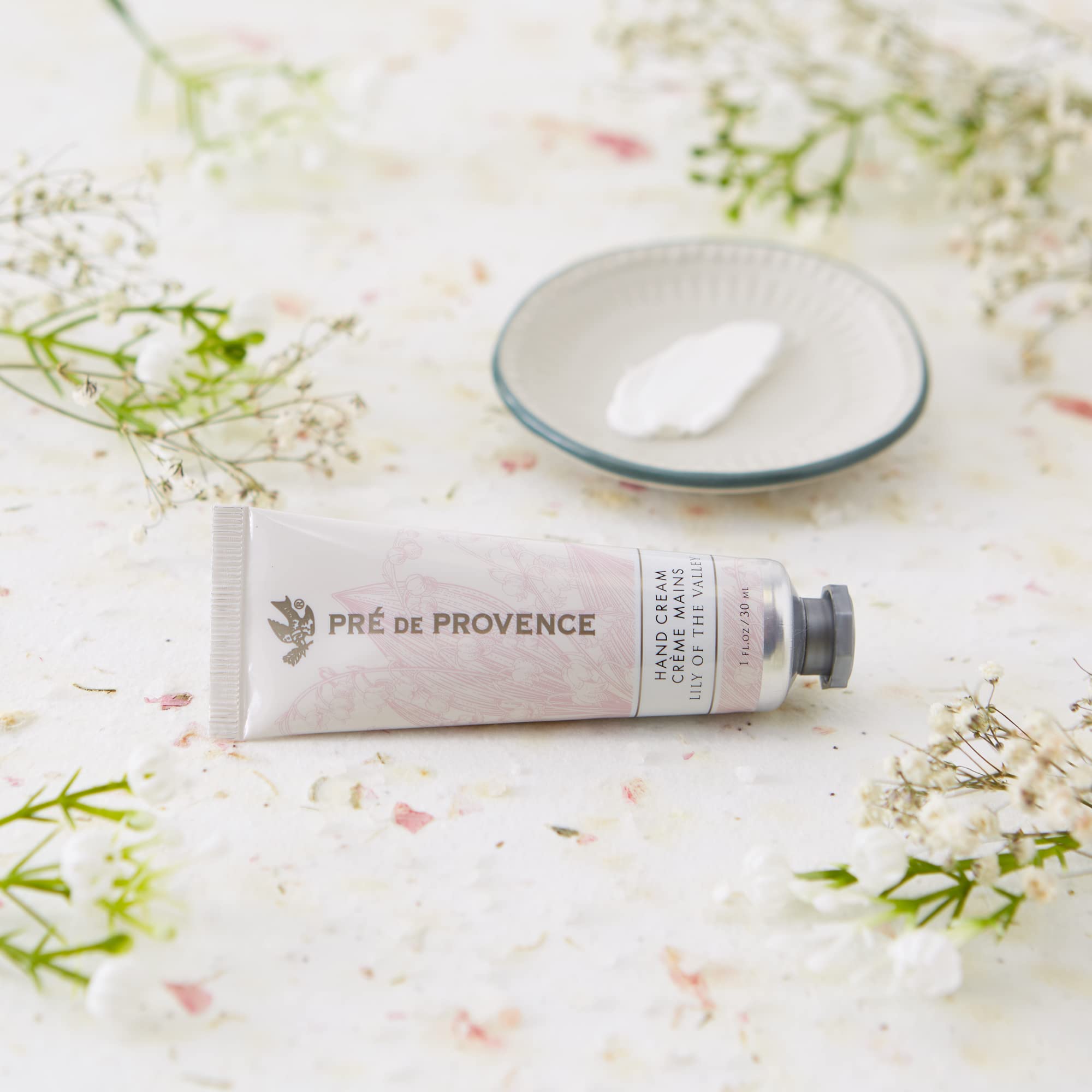 Pre de Provence Collection Shea Butter Enriched Soothing & Moisturizing, Hand Cream, 1 fl oz, Lily of the Valley